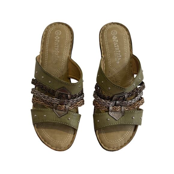 Patrizia by Spring Step Pitaya Size 38 US 7 Braided 2.5" Wedge Sandal Open Toe - Picture 2 of 16